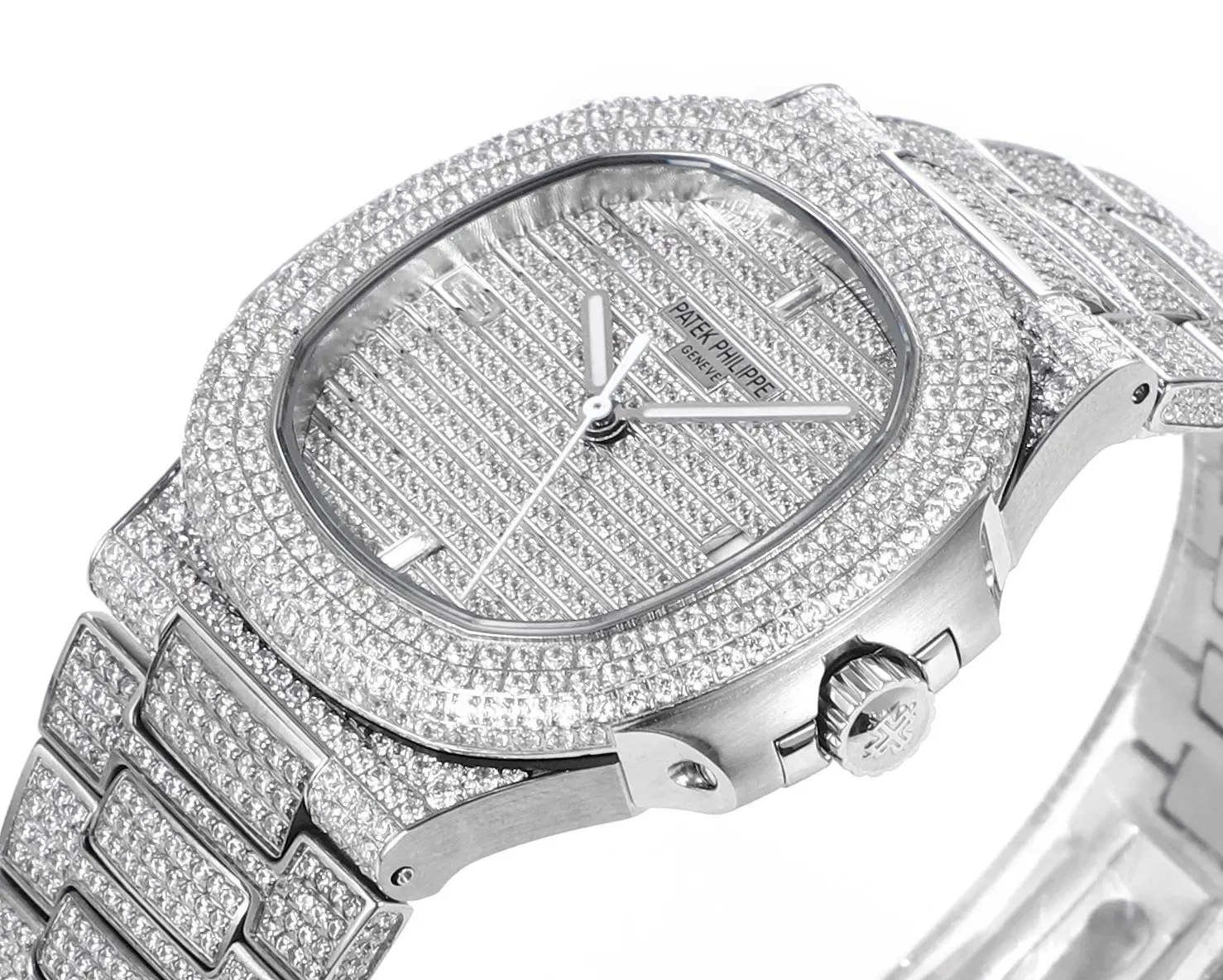 Patek Philippe Nautilus Full Star Watch, Platinum