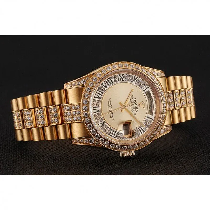 Superclone Rolex Day-Date 37mm Gold Dial 1453954