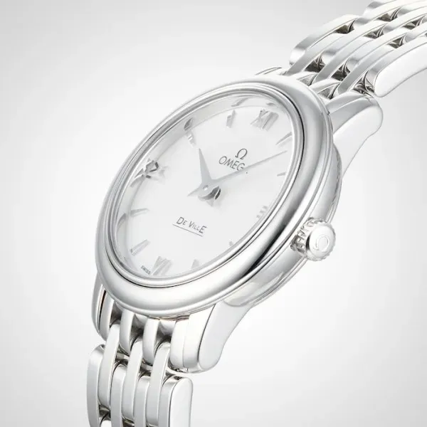 Omega De Ville Women Quartz Mother of Pearl Stainless Steel Watch O42410246005001