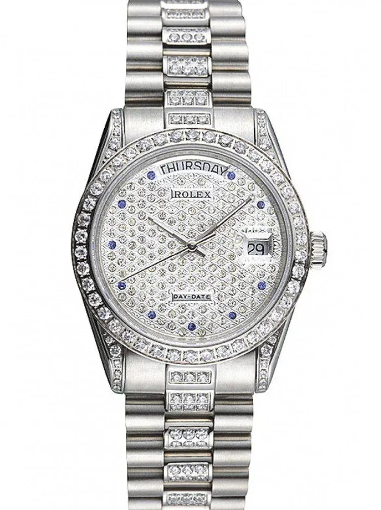 Superclone Rolex Day-Date 37mm Diamond Dial 621612