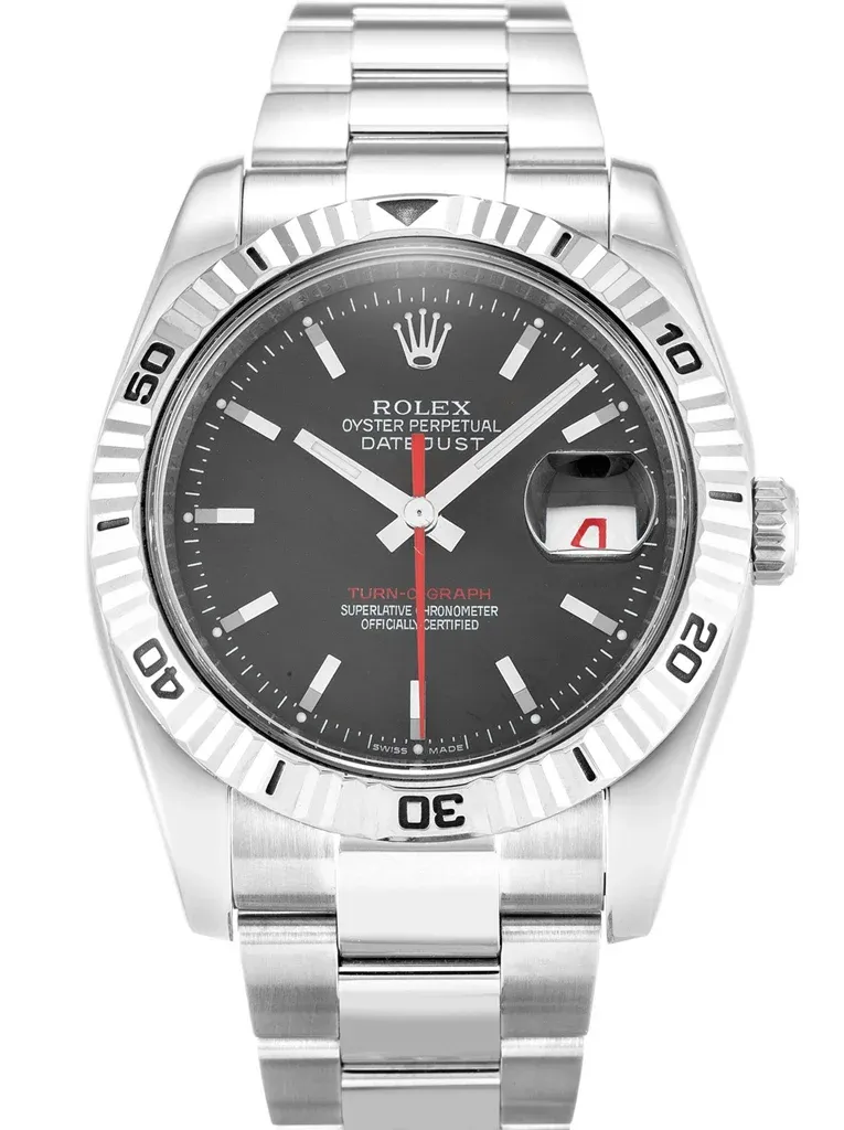 Rolex Datejust Turn-O-Graph 36mm Grey Dial 116264-2
