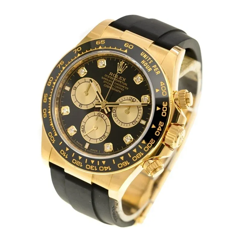 Superclone Rolex Daytona 40 mm Black Dial Yellow Gold 126518LN