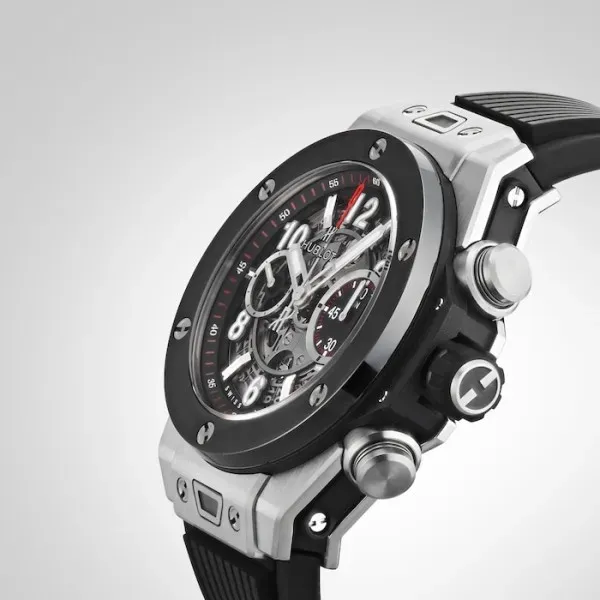 Hublot Big Bang Men Automatic Black Rubber Watch 411.NM.1170.RX
