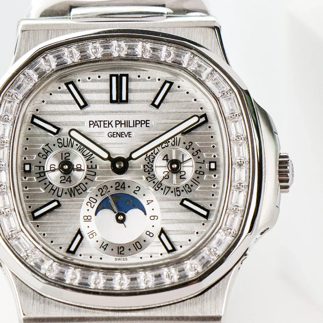 Patek Philippe Silver Nautilus Watch