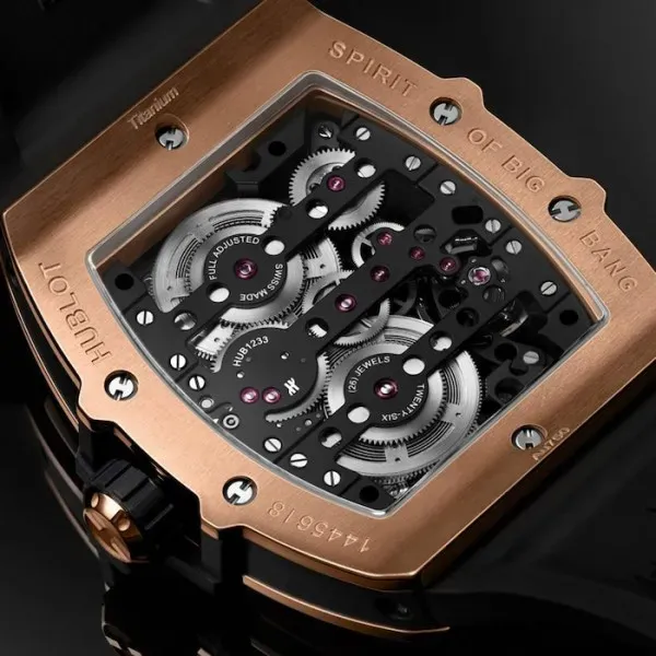 Hublot Spirit Of Big Bang Men Automatic Black Rubber Watch 614.OX.1180.RX