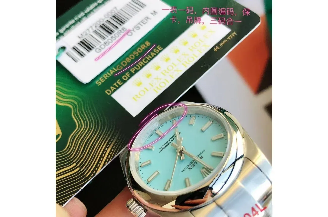 Couple Watches Rolex Oyster Perpetual 31/41mm SS/SS Tiffany Blue/Stk