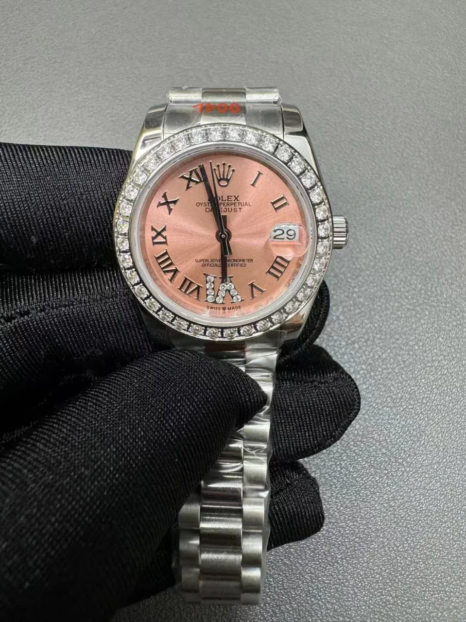 Rolex Datejust 31mm Pink set with diamonds Dial 278384RBR