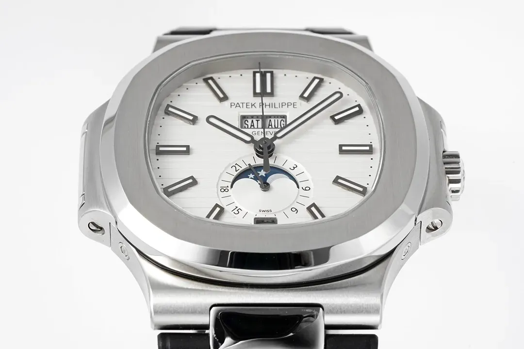 Patek Philippe Nautilus Blue Rubber Strap Watch