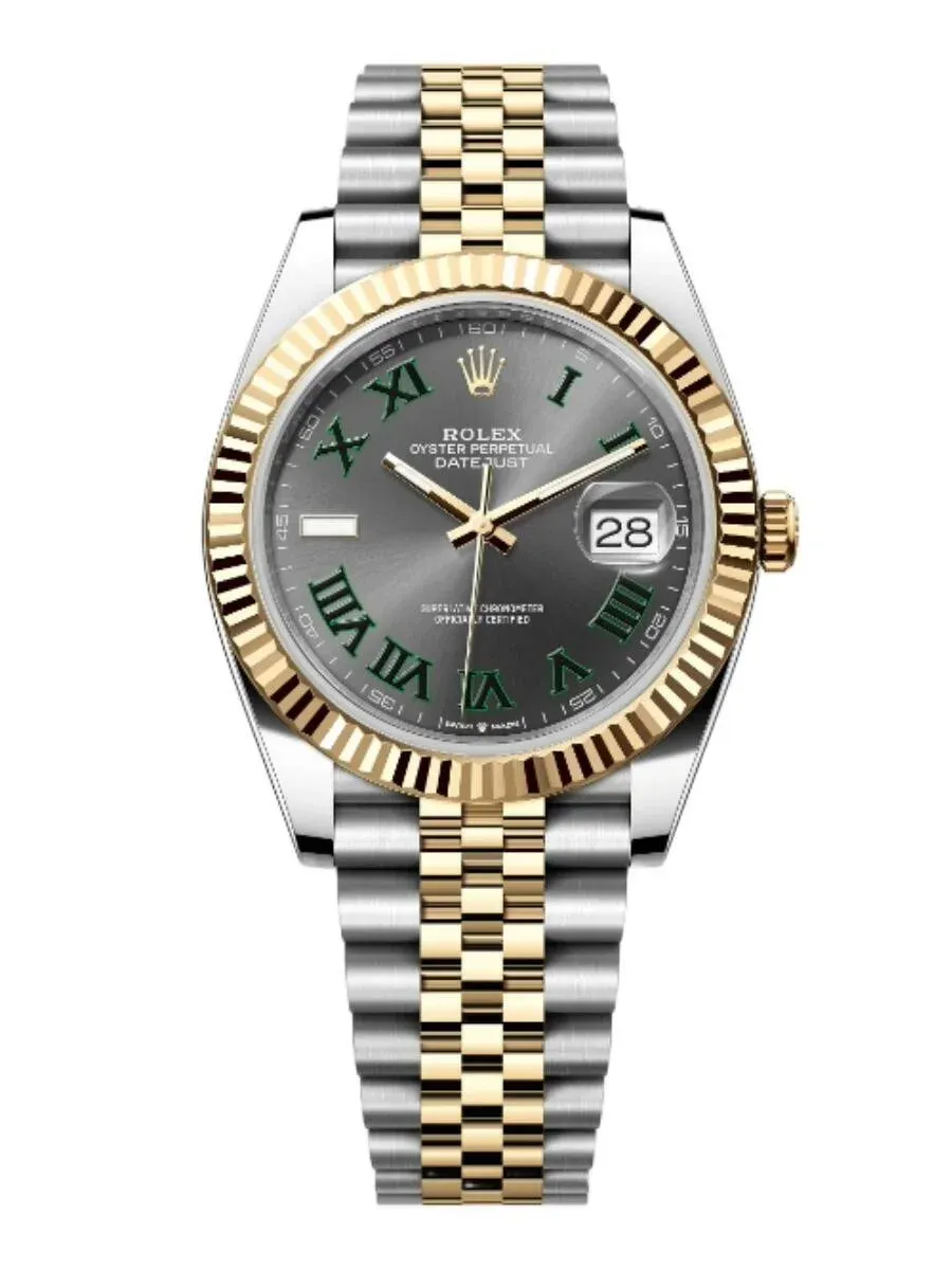 Superclone Rolex Datejust 41mm Rhodium Dial 126333  Wimbledon  Flutted / Jubilee