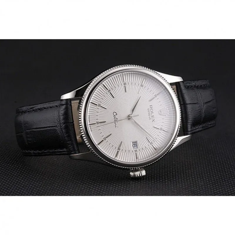 Superclone Rolex Cellini 38mm White Dial REP016802