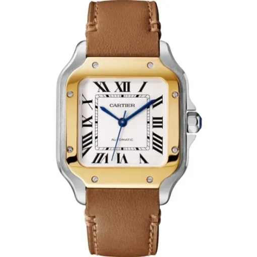 Cartier Santos de Cartier Men Automatic Silver Stainless Steel Watch W2SA0016