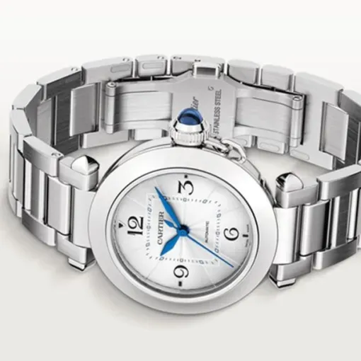 Cartier Pasha de Cartier Women Automatic Silver Stainless Steel Watch WSPA0013