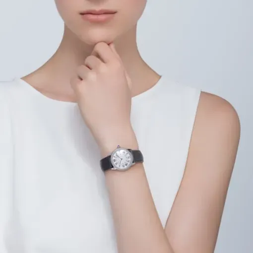 Cartier Ronde de Cartier Women Quartz Silver Leather Watch WSRN0019