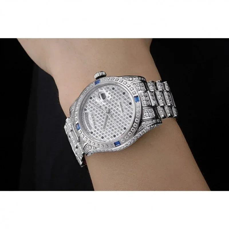 Superclone Rolex Day-Date 37mm Diamond Dial 621613