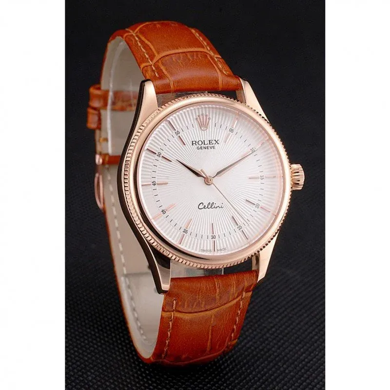 Superclone Rolex Cellini 38mm White Dial REP016801