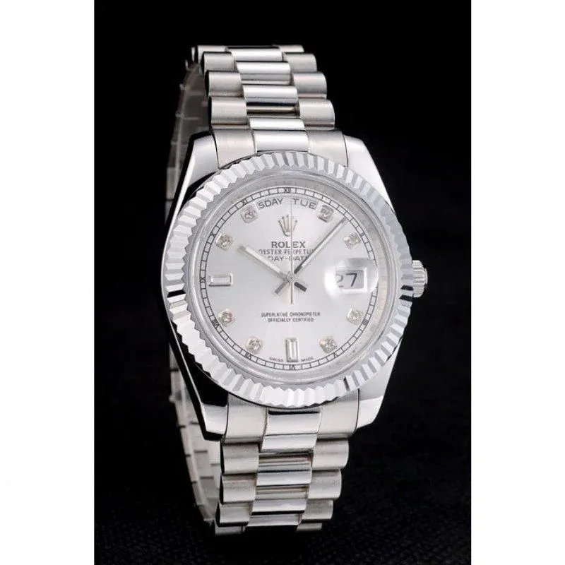 Superclone Rolex Day-Date 40mm Silver Dial 41995