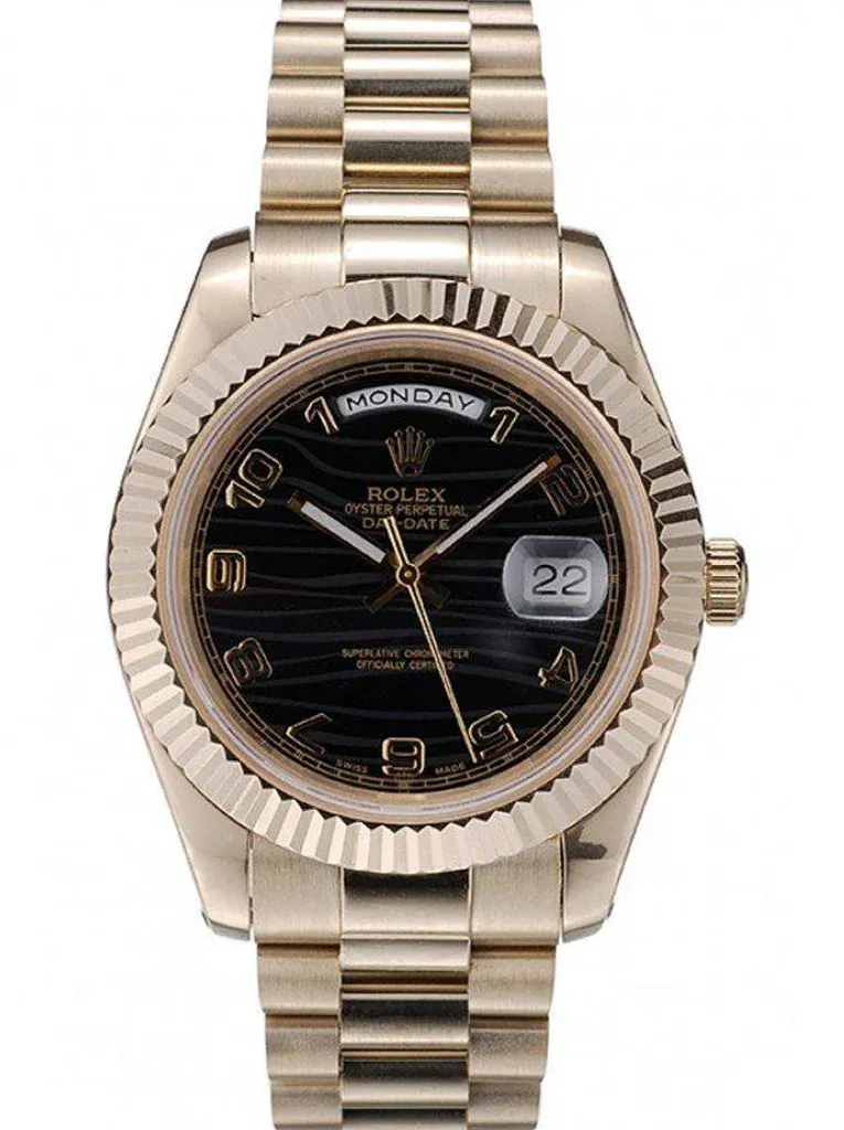 Superclone Rolex Day-Date 40mm Black Dial 41998