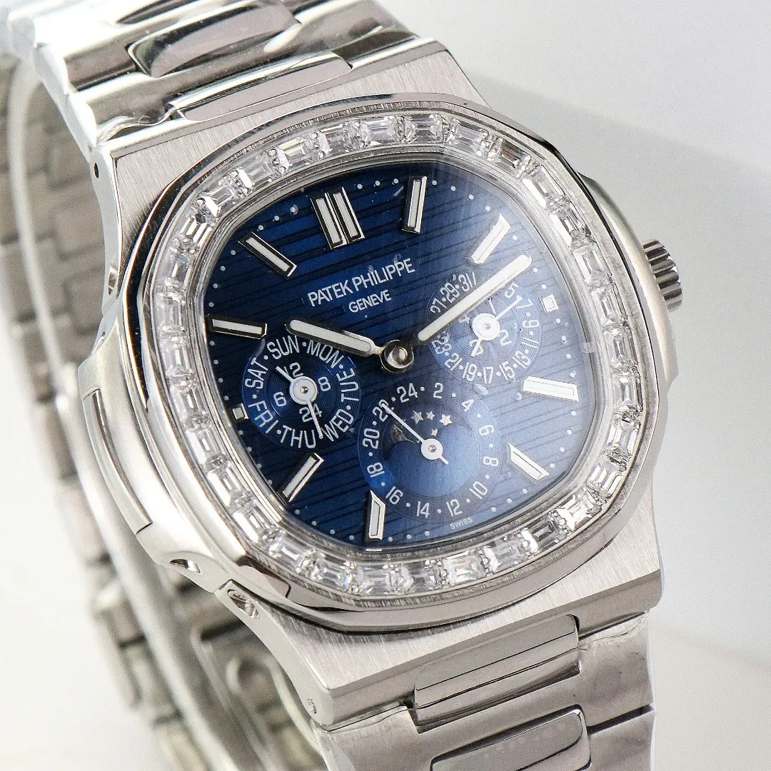 Patek Philippe Blue Nautilus Perpetual Watch