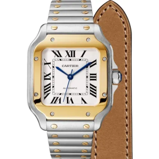 Cartier Santos de Cartier Men Automatic Silver Stainless Steel Watch W2SA0016