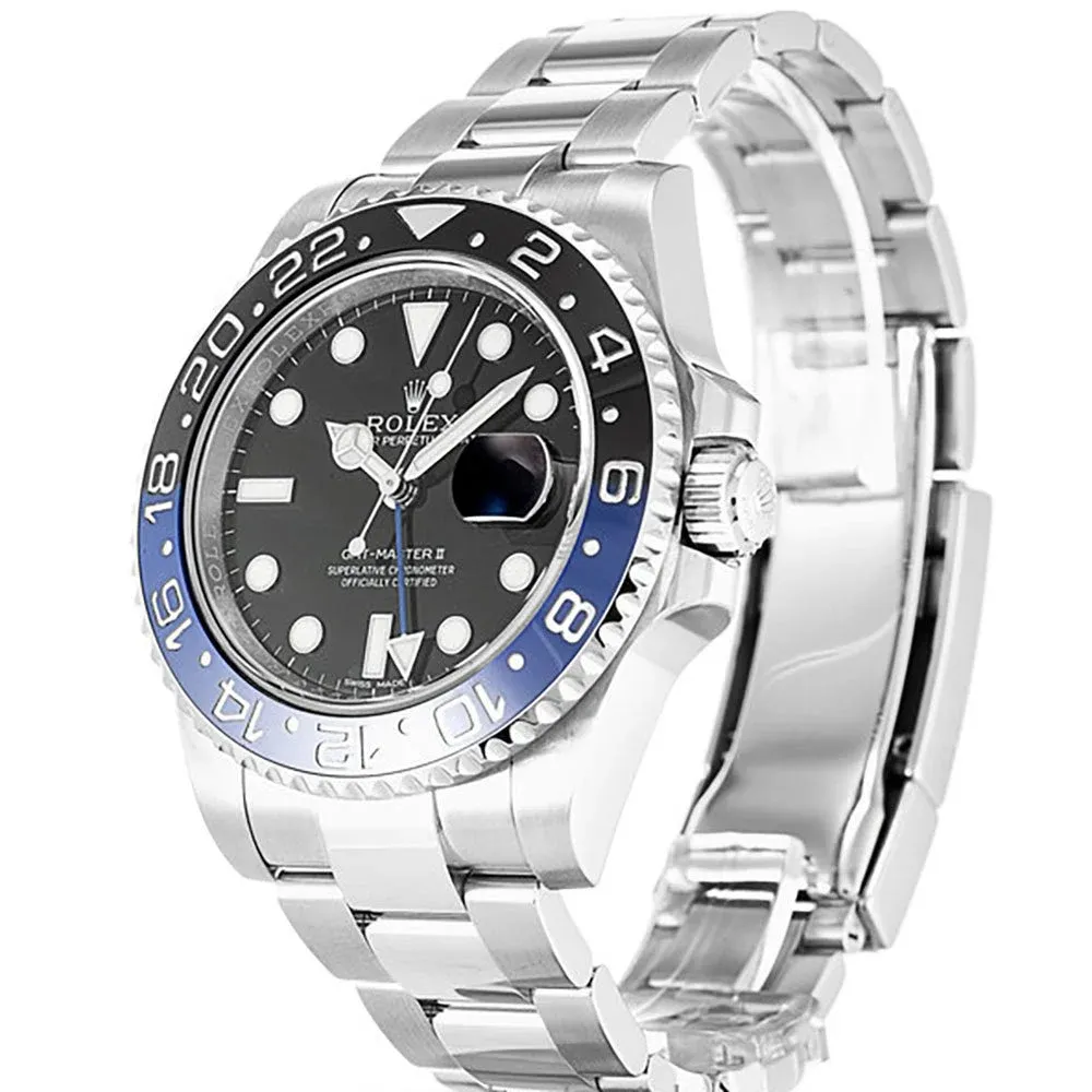 Rolex GMT-Master II 40mm Black Dial 116710BLNR  Batman