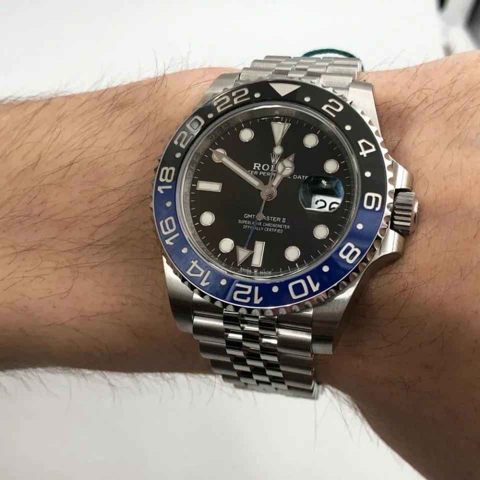 Superclone Rolex GMT-Master II Black Dial 126710BLNR  Batgirl