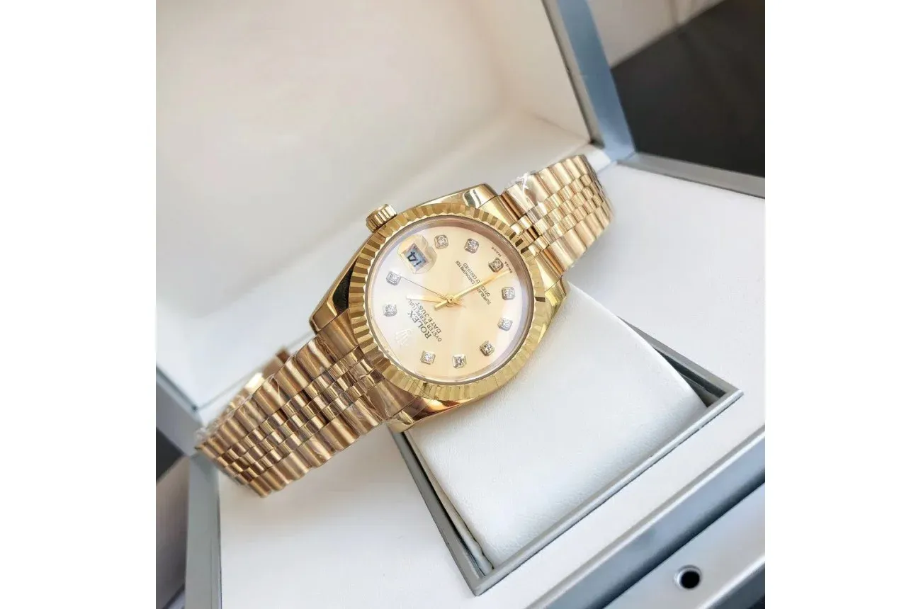 Couple Watches Rolex Datejust 36/28mm RG/RG Jub Gold/Dial
