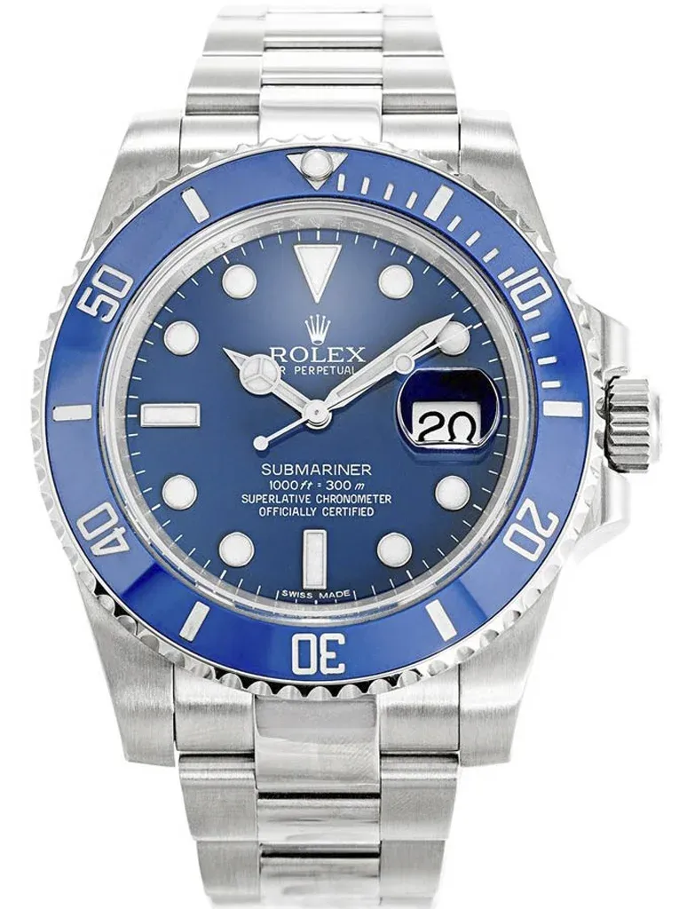 Rolex Submariner 40mm Blue Dial 116619LB  Smurf