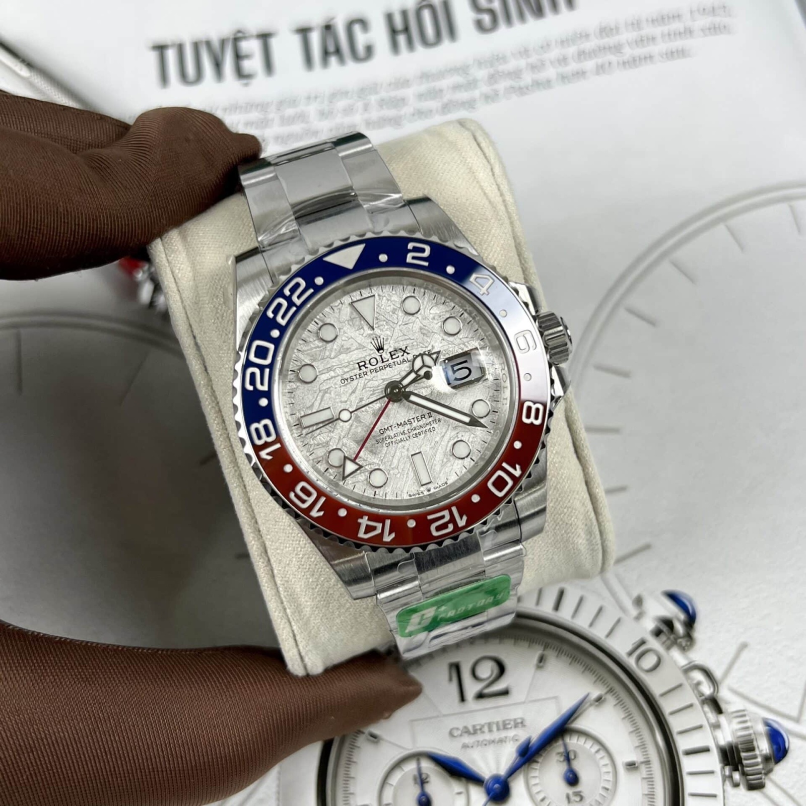 Superclone Rolex GMT-Master II Meteorite Dial 126719BLRO  Superman  Oyster