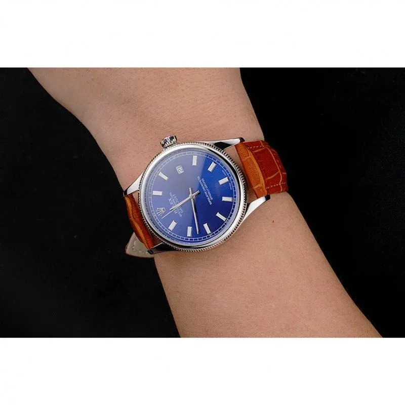Superclone Rolex Datejust 38mm Blue Dial REP016817