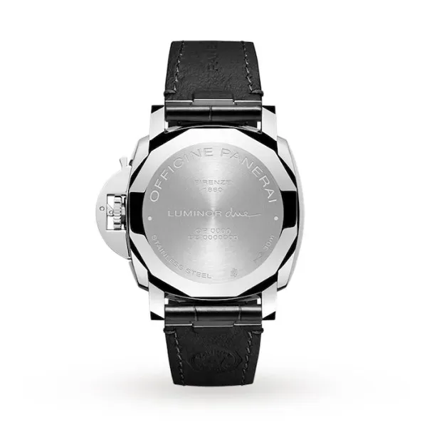 Panerai Luminor Due Men Automatic Black Alligator Watch PAM01250
