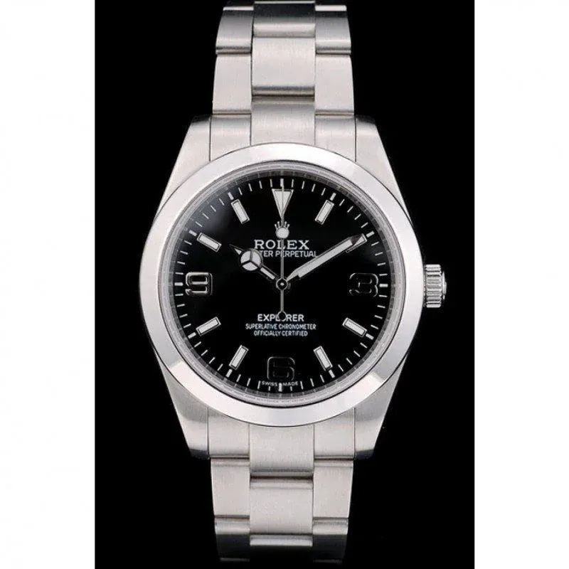Superclone Rolex Explorer 39mm Black Dial 42002