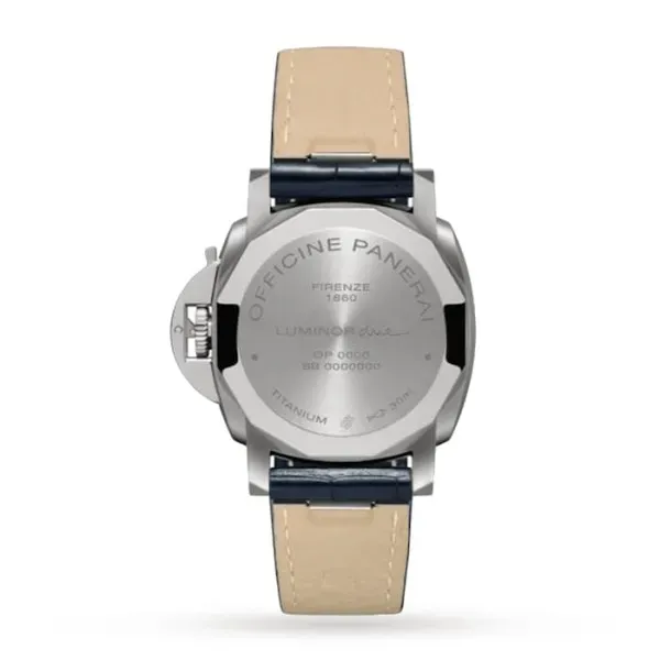 Panerai Luminor Due Men Automatic Blue Alligator Watch PAM00926