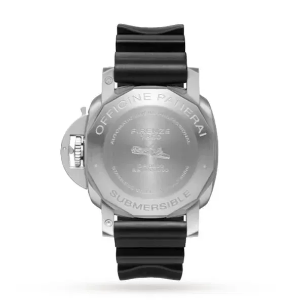 Panerai Submersible Men Automatic Black Rubber Watch PAM00683