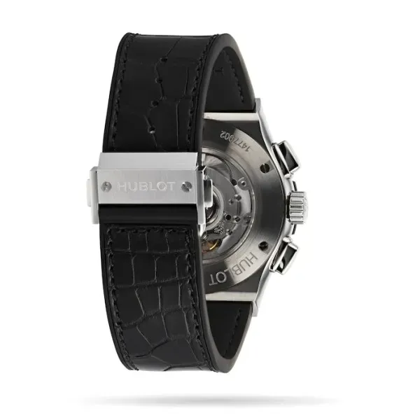 Hublot Classic Fusion Men Automatic Skeleton Leather Watch 525.NX.0170.LR