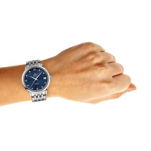 Omega De Ville Women Automatic Blue Stainless Steel Watch O42410332053001