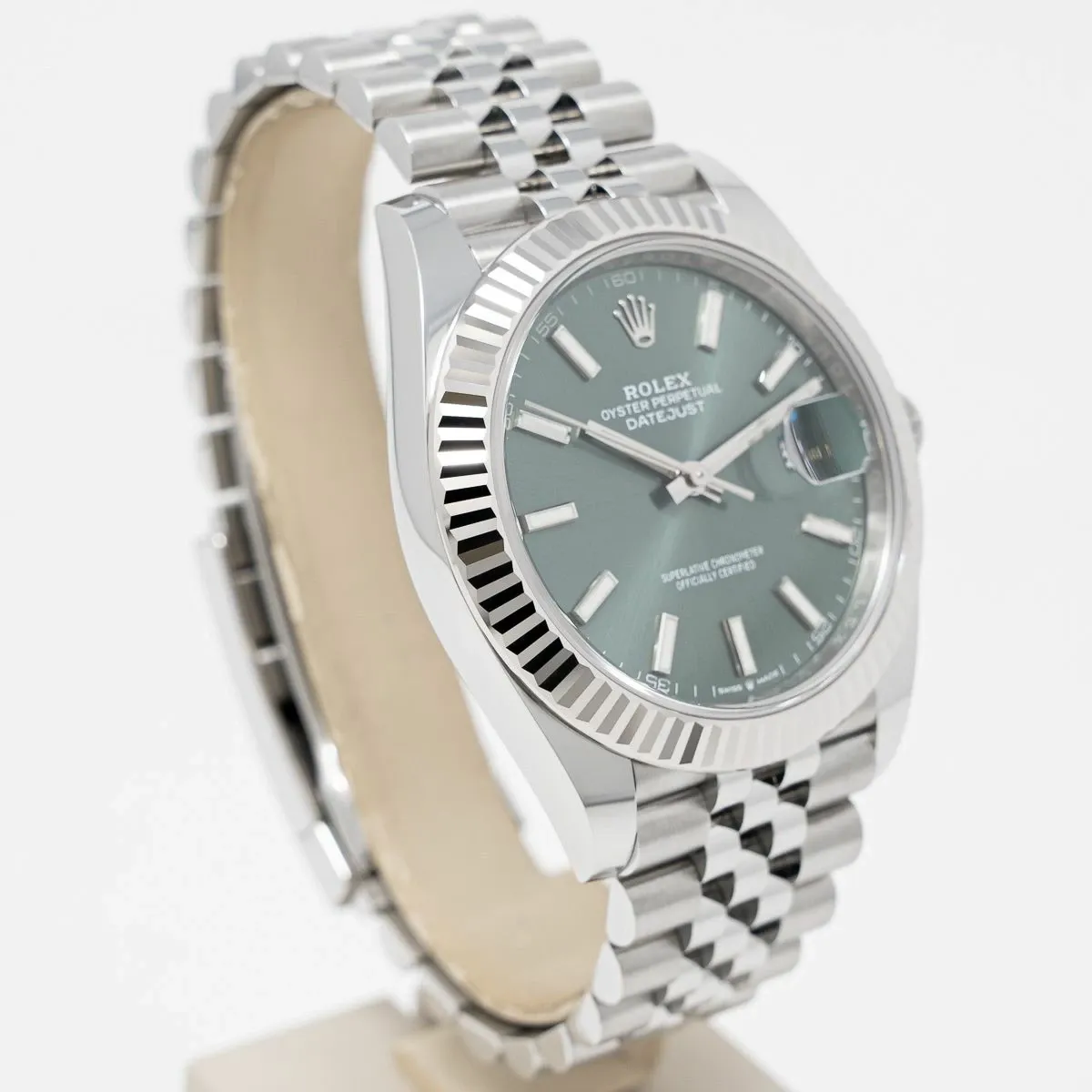 Rolex Datejust 41mm Green Dial 126334 Jubilee