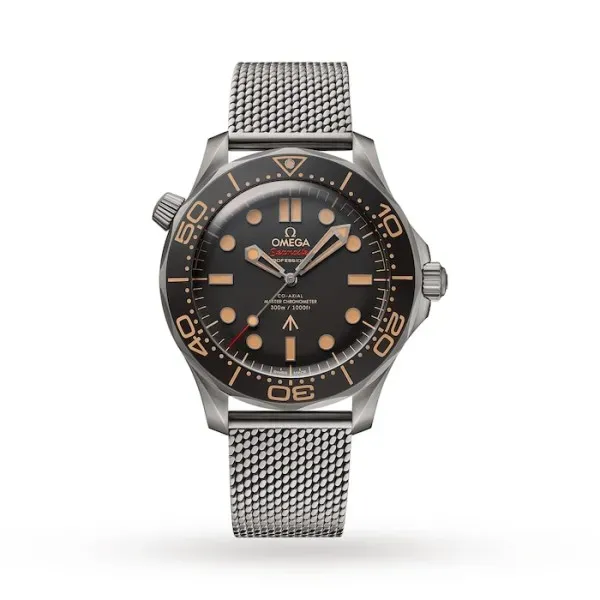 Omega Seamaster Men Automatic Black Titanium 007 Watch O21090422001001