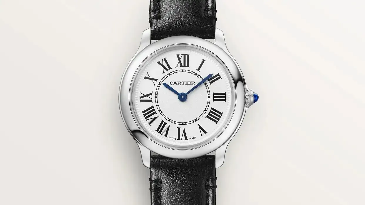 Cartier Ronde Must Women Quartz Silver Calf Watch WSRN0030