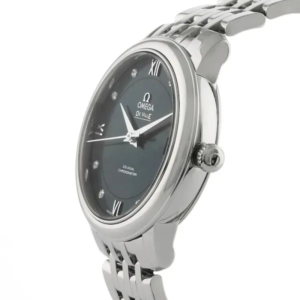Omega De Ville Women Automatic Blue Stainless Steel Watch O42410332053001