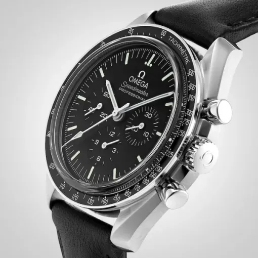 Omega Speedmaster Men Automatic Black Leather Watch O31032425001002