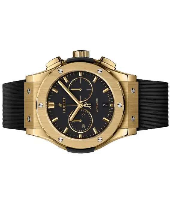 Hublot Classic Fusion Men Automatic Black Rubber Watch 541.VX.1130.RX