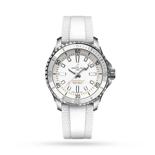 Breitling Superocean Unisex Automatic White Rubber Watch A17377211A1S1