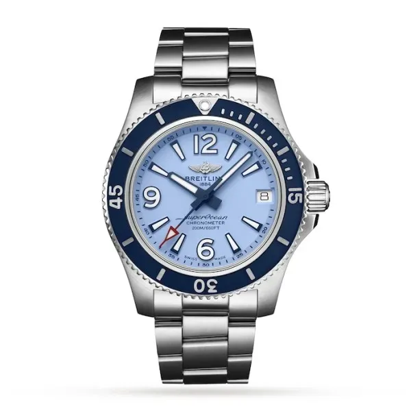 Breitling Superocean Women Automatic Blue Stainless Steel Watch A17316D81C1A1