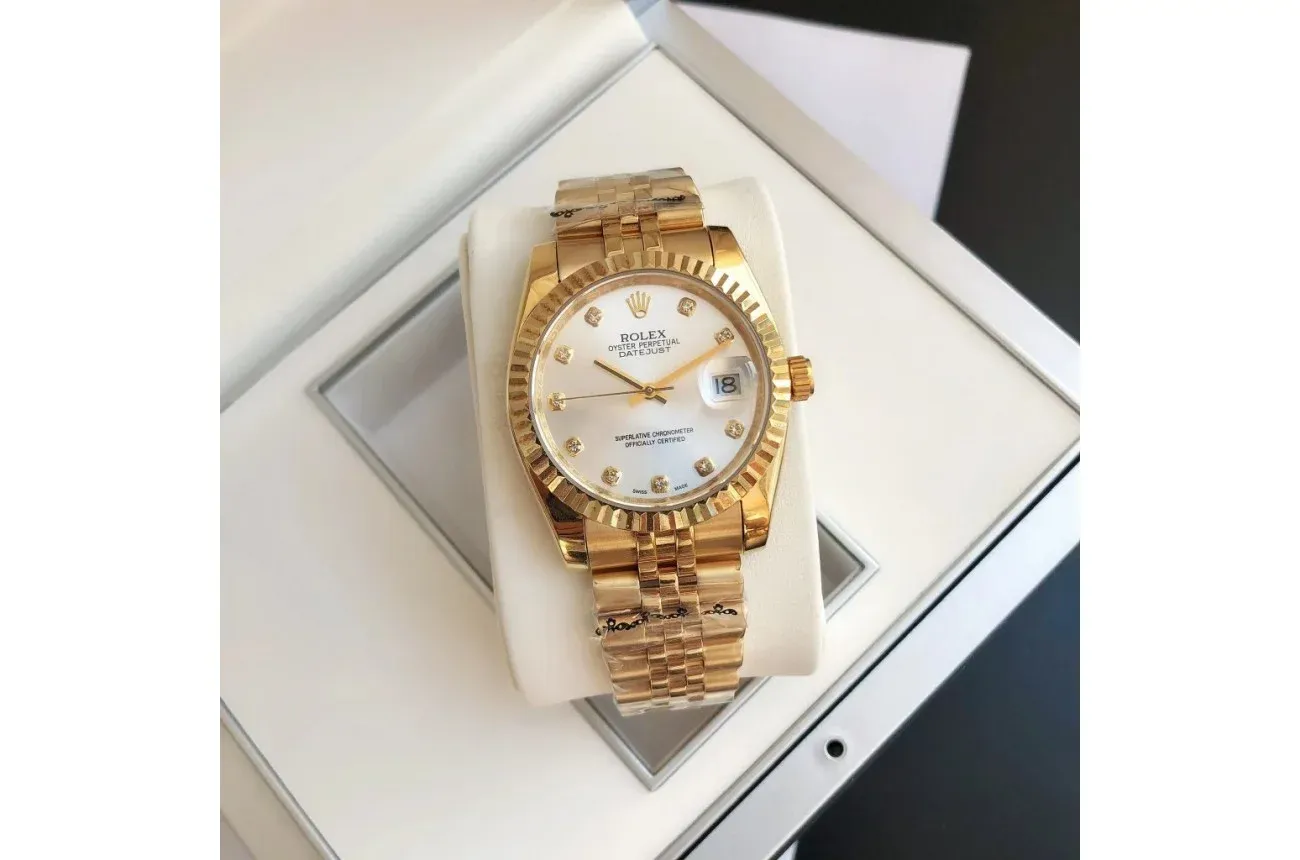 Couple Watches Rolex Datejust 36/28mm RG/RG Jub Sliver/Dial