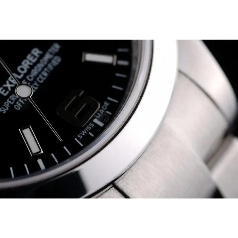 Superclone Rolex Explorer 39mm Black Dial 42002