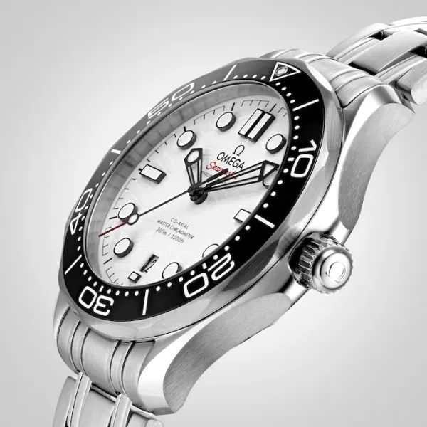 Omega Seamaster Men Automatic White Stainless Steel Watch O21030422004001