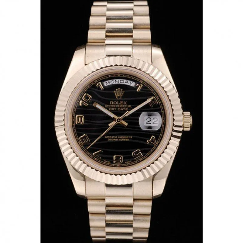 Superclone Rolex Day-Date 40mm Black Dial 41998
