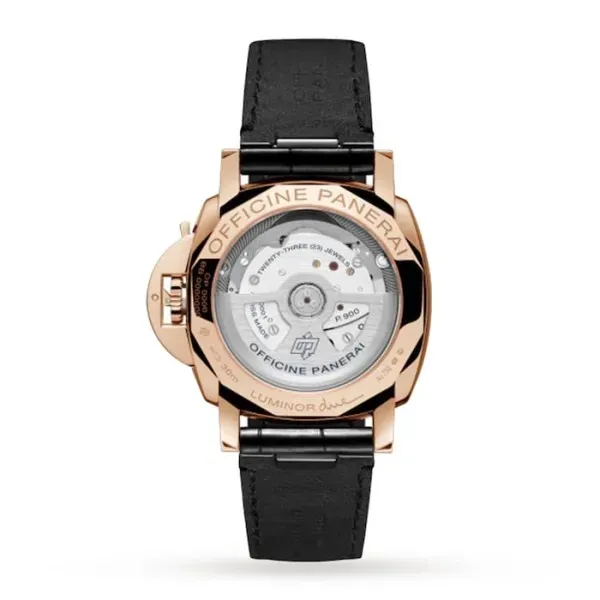Panerai Luminor Due Men Automatic Black Alligator Watch PAM01029