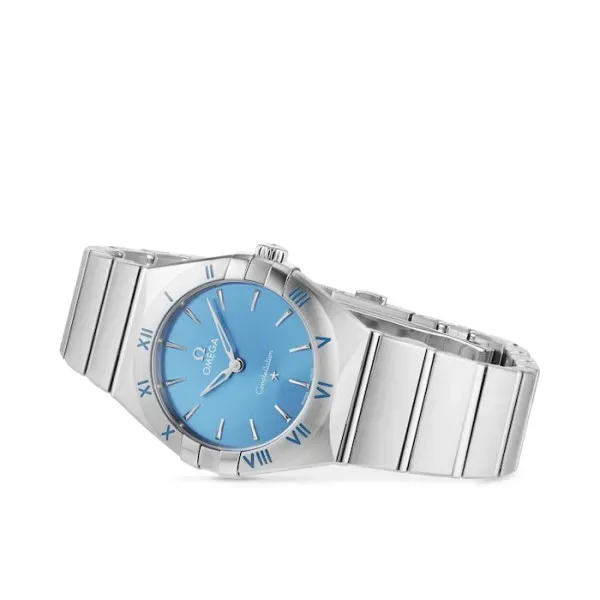 Omega Constellation Women Quartz Blue Stainless Steel Watch O13110286003001