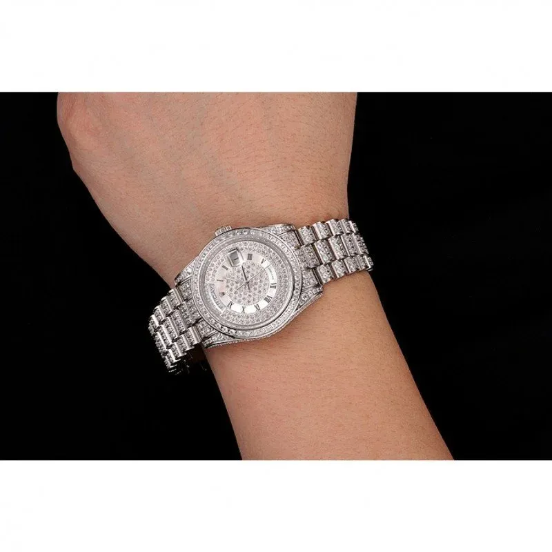 Superclone Rolex Day-Date 37mm White Dial 1453950
